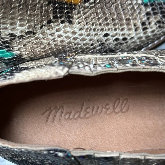 Madewell Myles Ankle Leather Boot Stamped Rainbow Snake Women’s size 8.5 - Picture 10 of 14